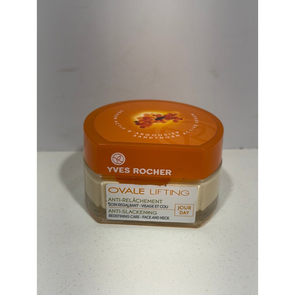 Yves Rocher Ovale Lifting Anti-Slackening Day Cream Face and Neck 1.7oz RARE